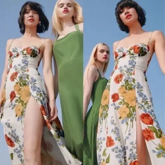 Reformation Juliette Floral Spaghetti Strap Maxi Dress in Formosa - Picture 8 of 8